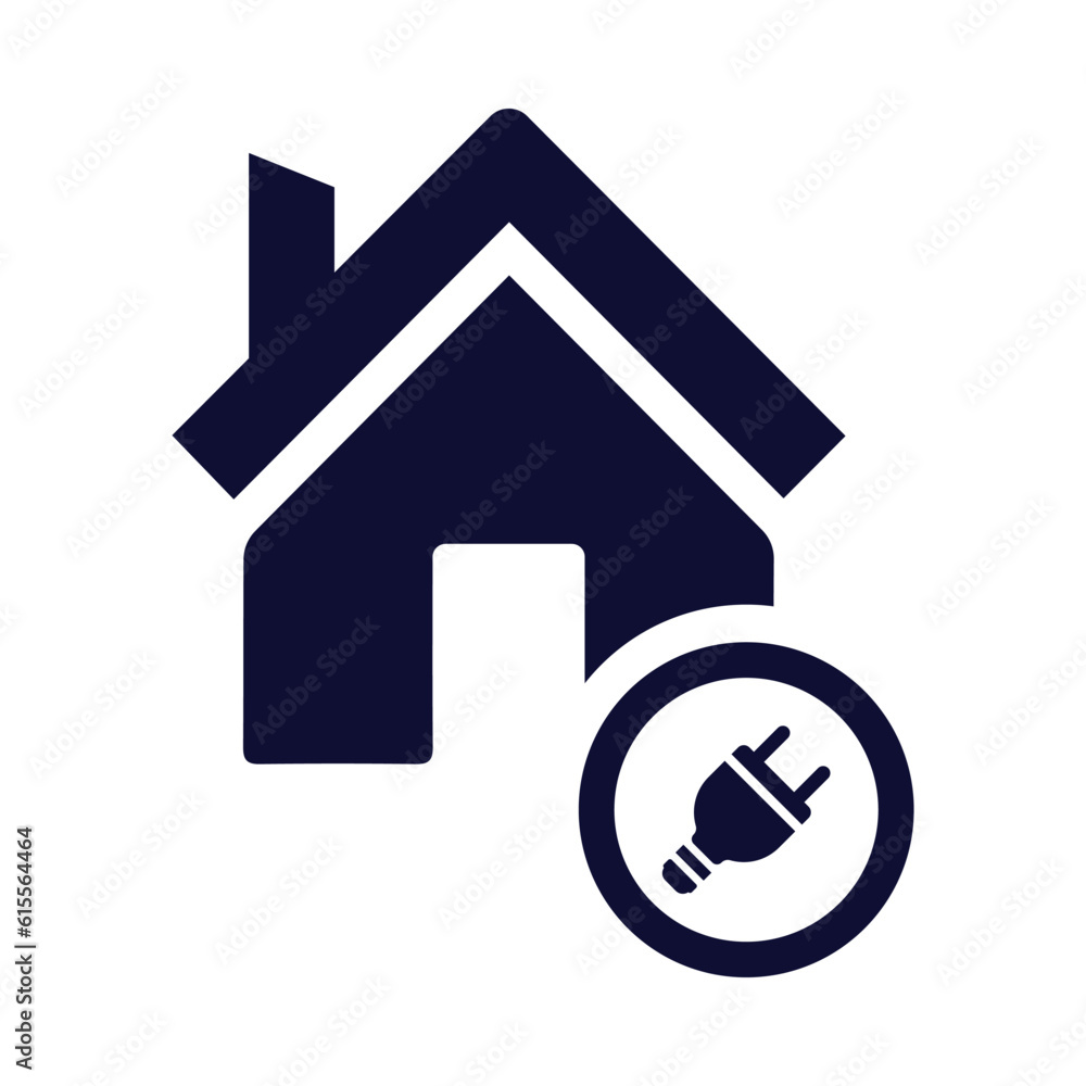 home, house, electric, plug, power house icon home, house, electric, plug, power house icon