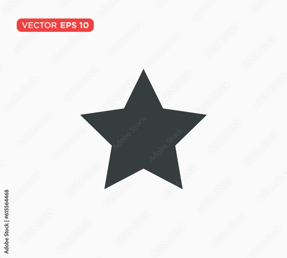 Star Icon Flat Vector Illustration Design Template Star Icon Flat Vector Illustration Design Template