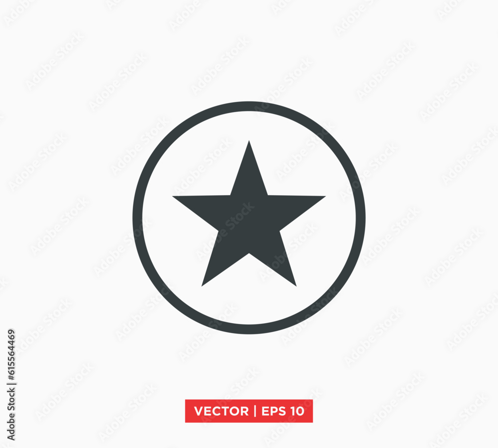 Star Icon Flat Vector Illustration Design Template Star Icon Flat Vector Illustration Design Template
