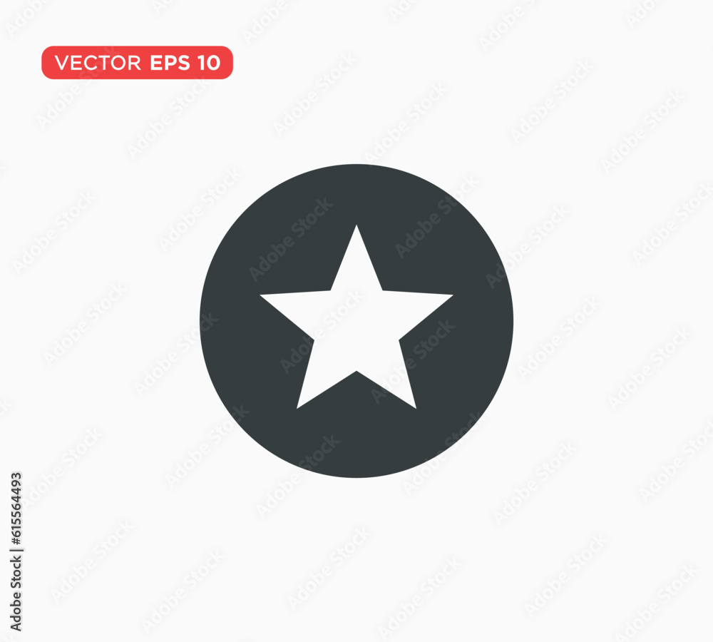 Star Icon Flat Vector Illustration Design Template Star Icon Flat Vector Illustration Design Template