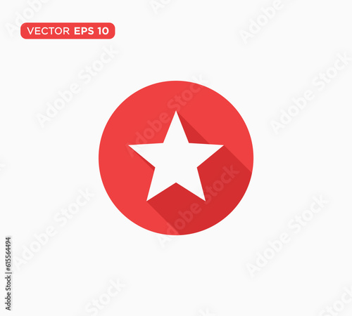 Star Icon Flat Vector Illustration Design Template