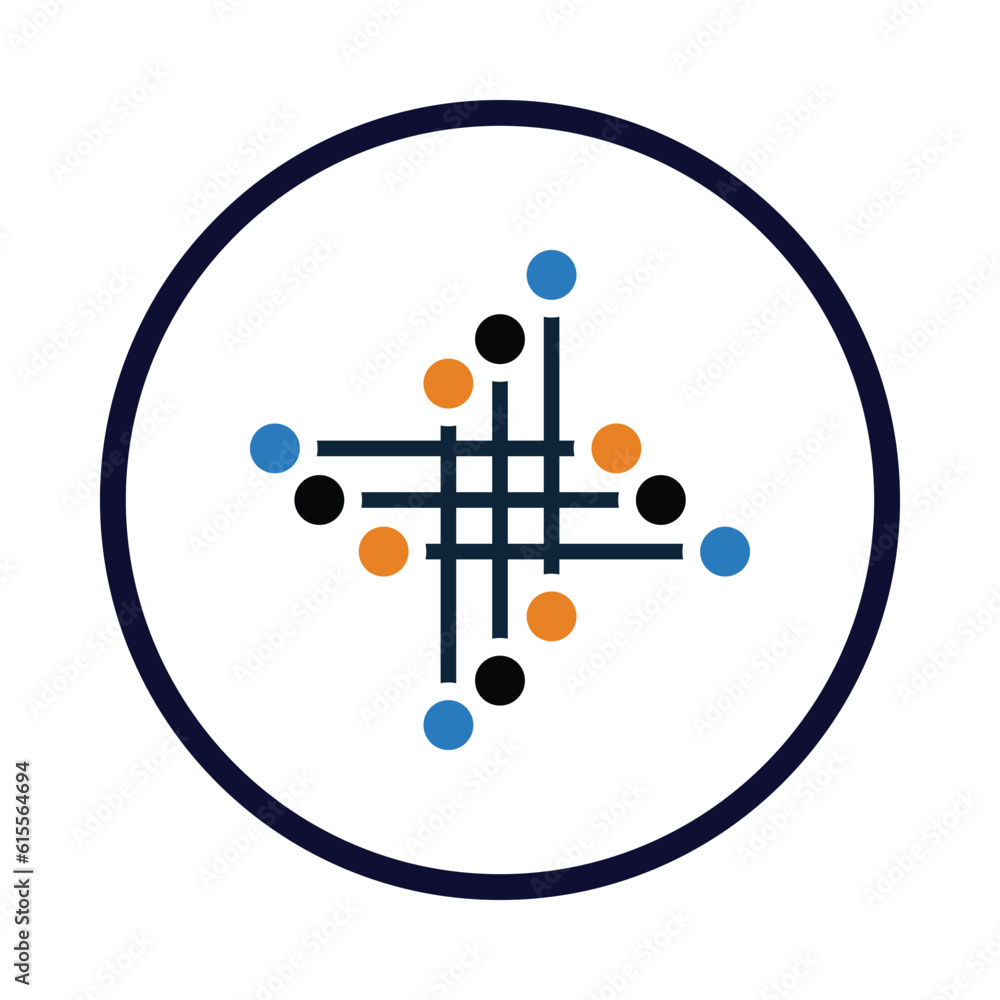 Molecule, technology, line, technology icon Molecule, technology, line, technology icon