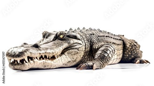 crocodile on a white background.