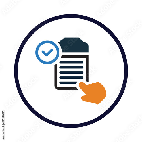 Result, note, check, agreement, report check icon