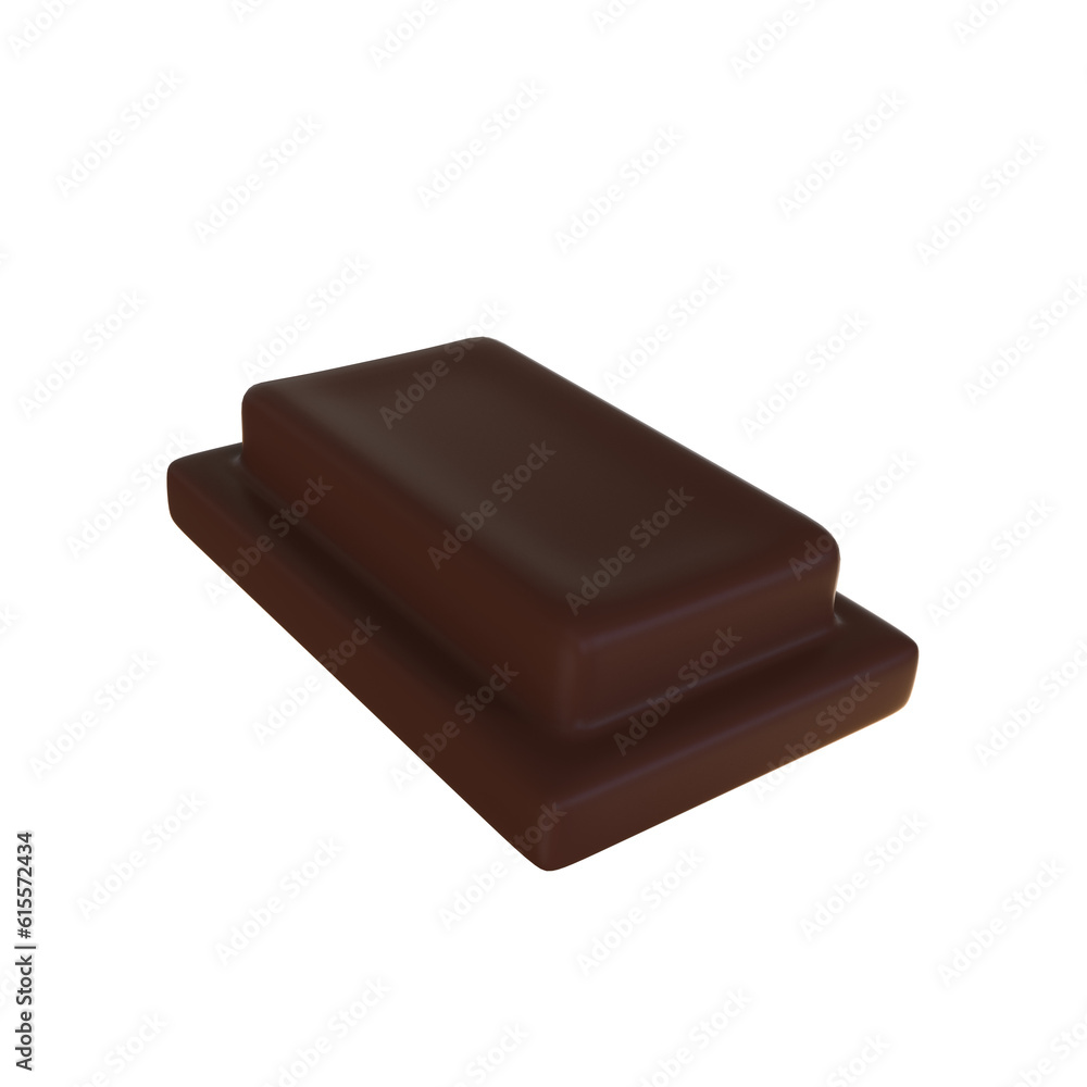 chocolate bar 3d illustration render isolated icon chocolate bar 3d illustration render isolated icon