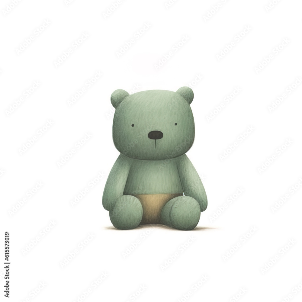 Obraz premium Teddy bear, toy ,doll, isolated on white background
