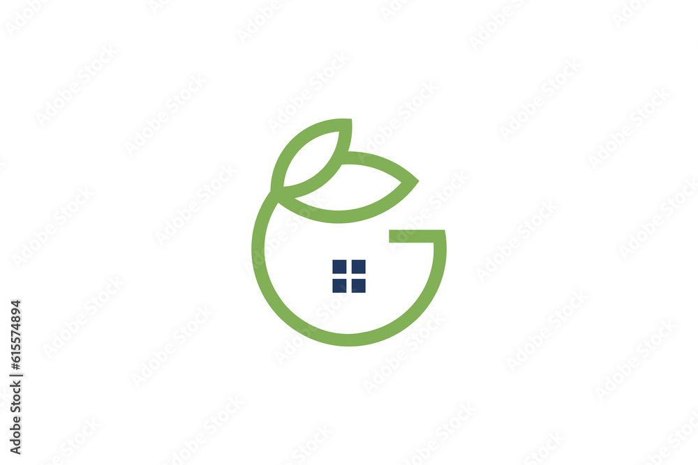 G Leaf Home Logo Design Vector G Leaf Home Logo Design Vector