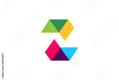 Free Download Letter Z Overlapping Logo Design Vector  - GFXLoad