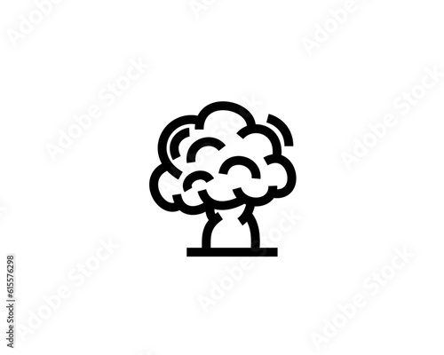 Tree logo, tree icon, bonsai tree, tree symbol, vector logo, icon, illustration, plants