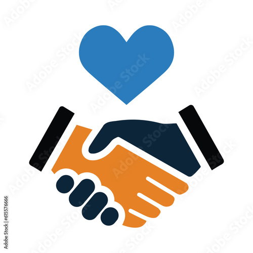 Mutual friendship, Friendship, handshake, interaction, mutual, respect icon
