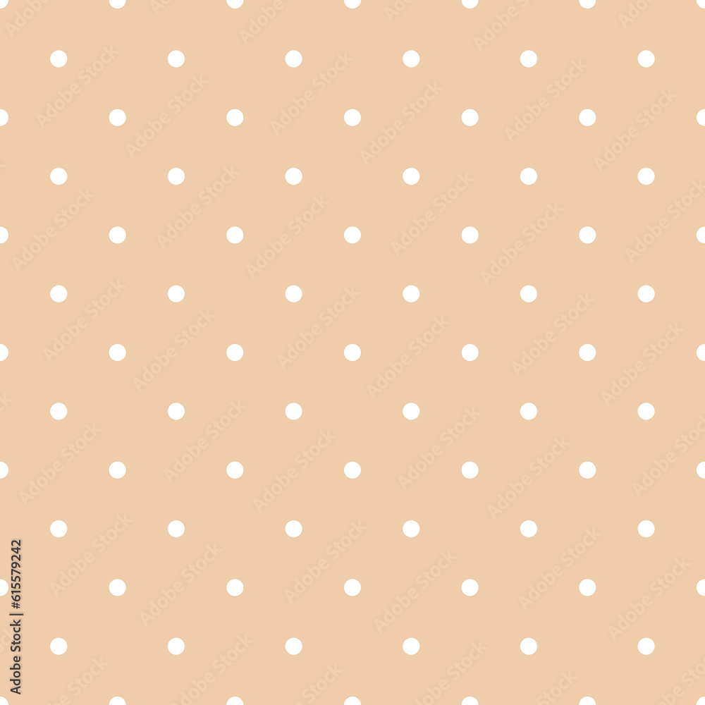 Beige and White Large Polka Dots Pattern Repeat Background Beige and White Large Polka Dots Pattern Repeat Background
