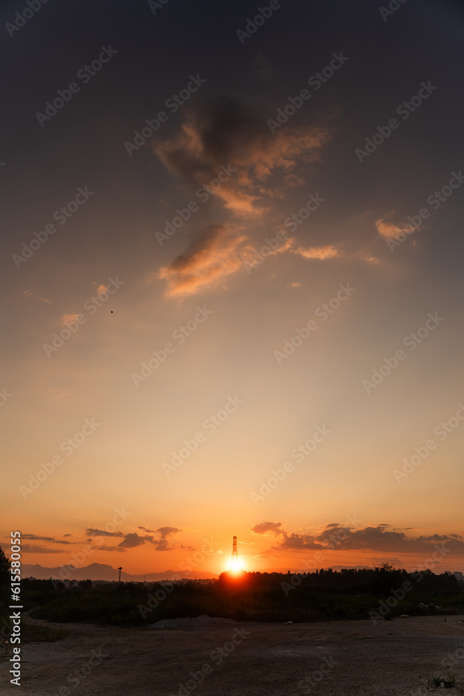 sunset at the beach