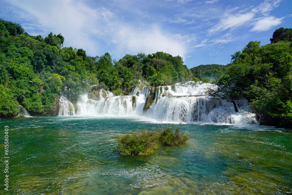 Fototapeta premium scenic waterfall in krka national park