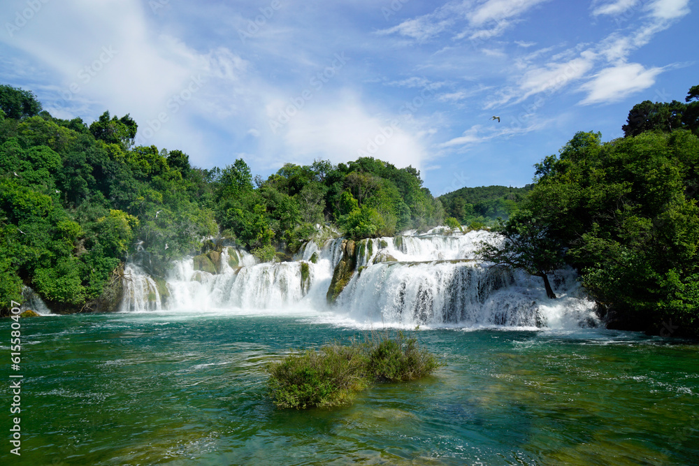 Fototapeta premium scenic waterfall in krka national park