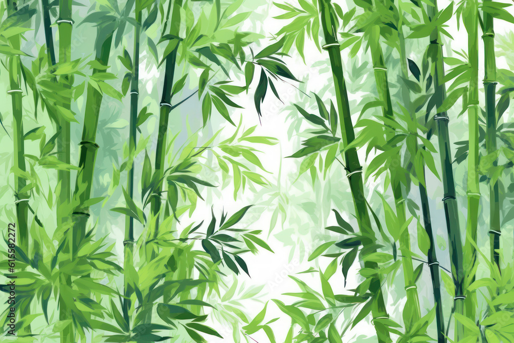 Serene Green Bamboo Background Serene Green Bamboo Background