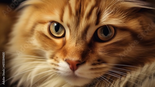 Beautiful adorable cat. The concept of pets. AI Generated