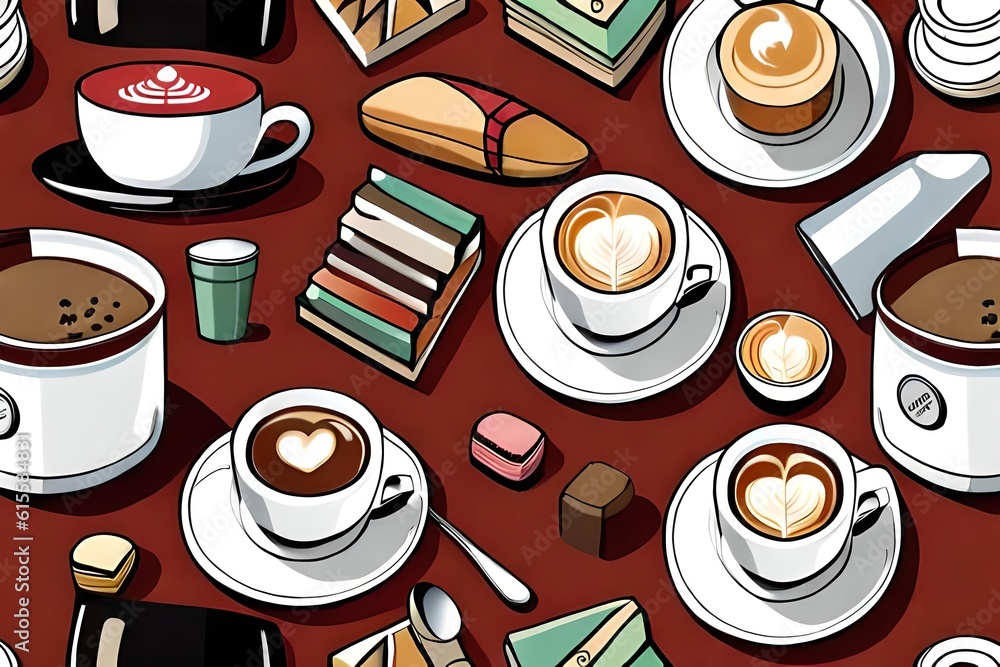 ai generated café vector image collection ai generated café vector image collection