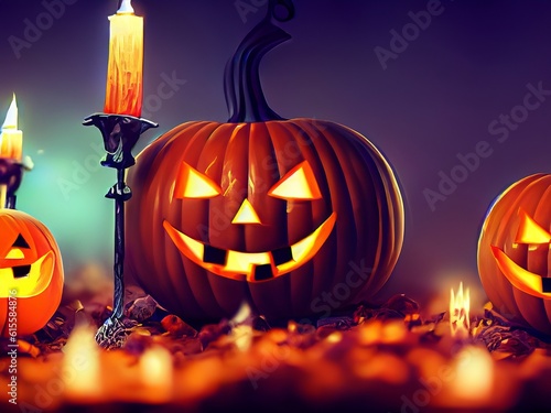 ai generated Halloween illustration.