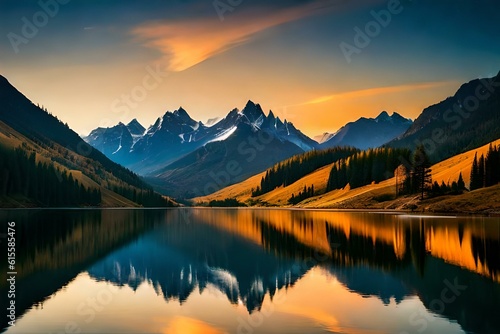 Peak Perfection  AI s Picture-Perfect Mountains and Sky
