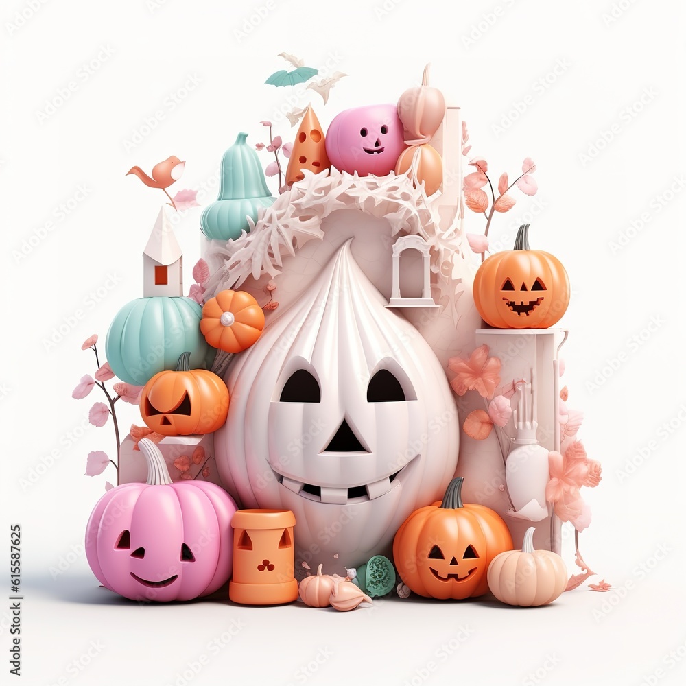 Halloween background, set of pumpkins and sweets, candies. Postcard for party and sale. Autumn vacation Halloween background, set of pumpkins and sweets, candies. Postcard for party and sale. Autumn vacation