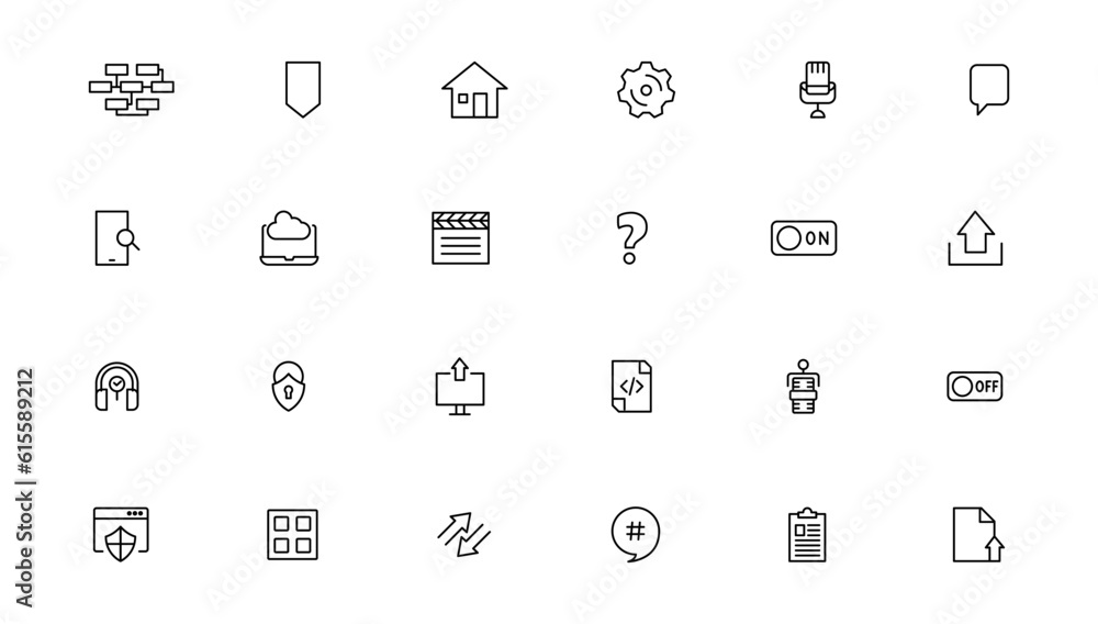 Data analysis icon set vector illustration with editable stroke thin line. Data analysis, data mining, processing, statistics, optimization, and monitoring Data analysis icon set vector illustration with editable stroke thin line. Data analysis, data mining, processing, statistics, optimization, and monitoring