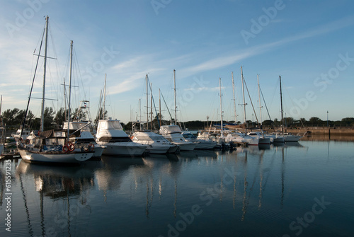 Boats and Yachts Docked in Harbor © Michal