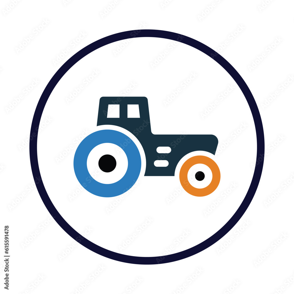 Farm Machinery, Tractor, Wheeled tractor, Agriculture, Farm, Work tractor icon Farm Machinery, Tractor, Wheeled tractor, Agriculture, Farm, Work tractor icon