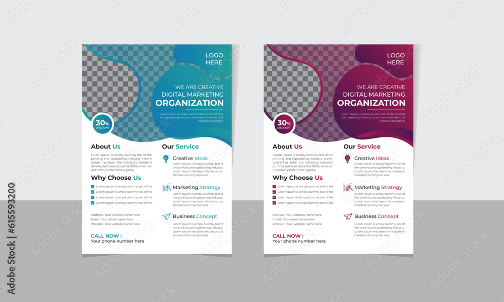 Corporate business flyer. Corporate business flyer.