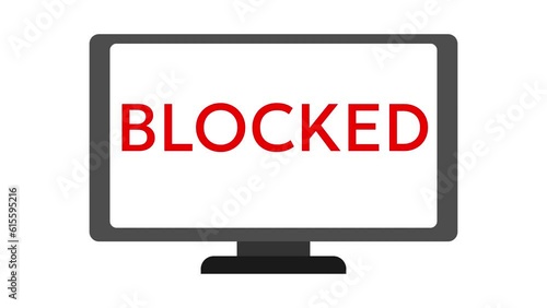 animation blocked notification on the monitor