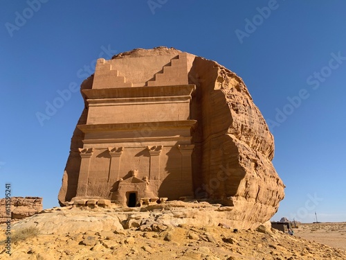 Nabataean Ancient City of Hegra in Saudi Arabia photo