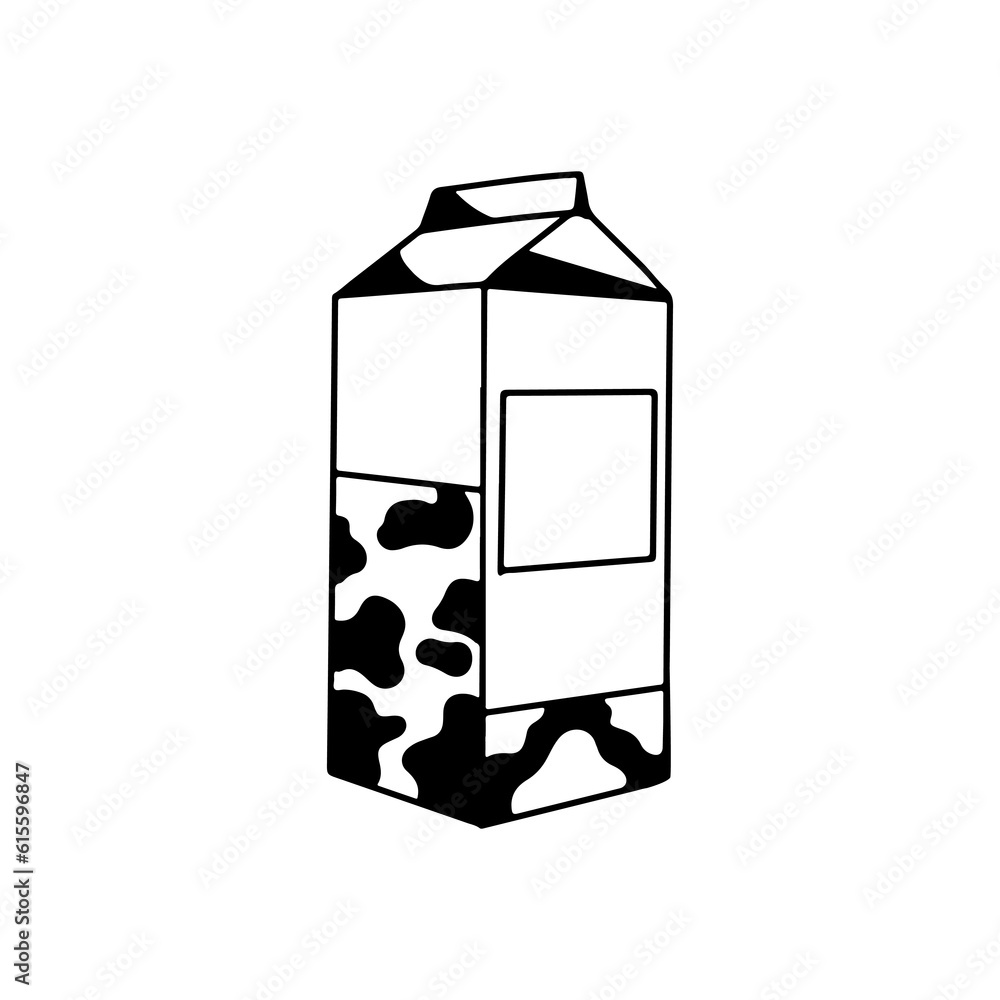 milk box concept vector illustration milk box concept vector illustration