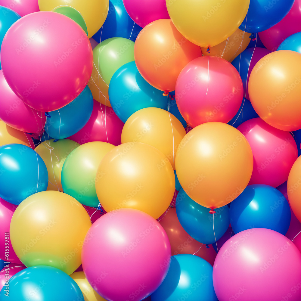 Balloons background. AI Generated Balloons background. AI Generated