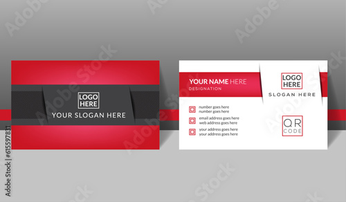 Professional luxury business card template, high quality brand corporate card design