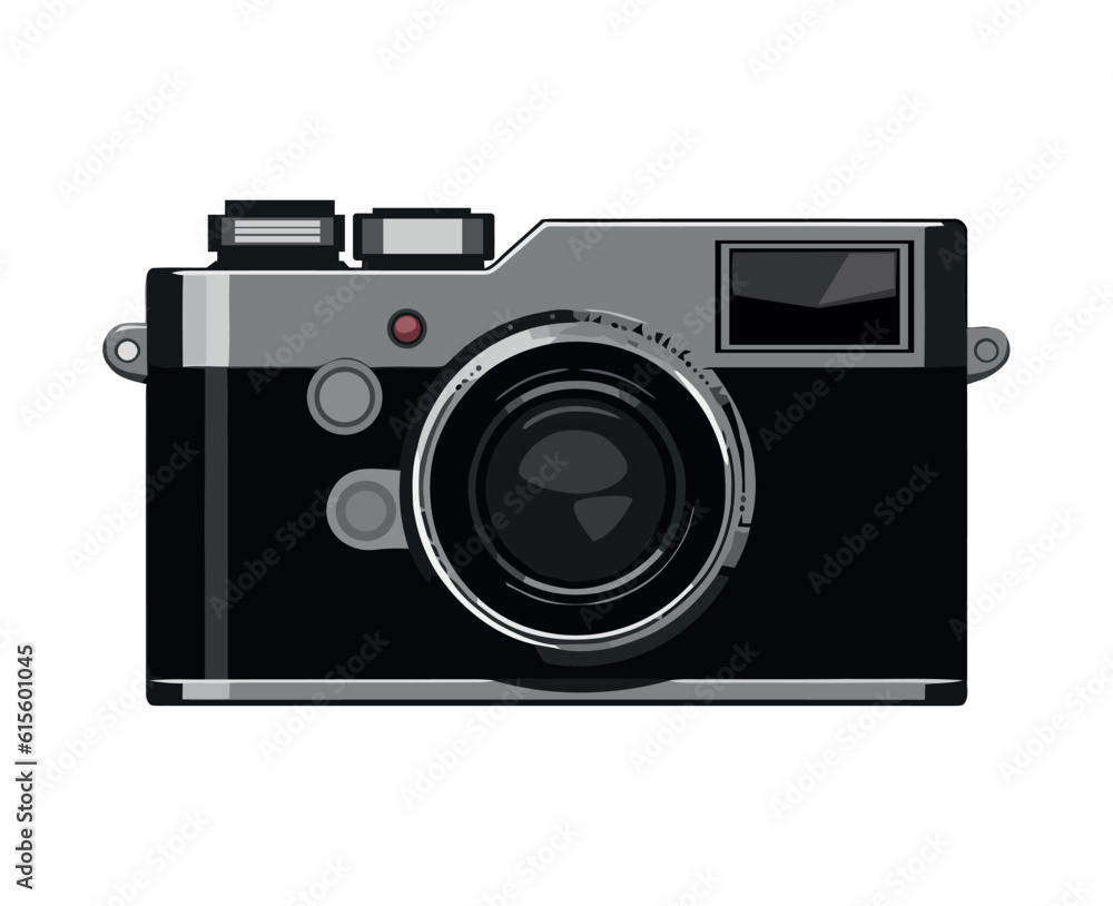 Antique camera lens captures icon