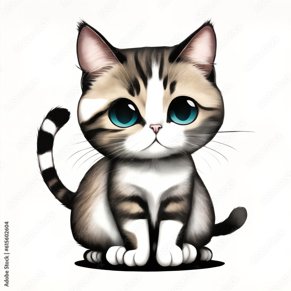 Illustration of cute cat Illustration of cute cat