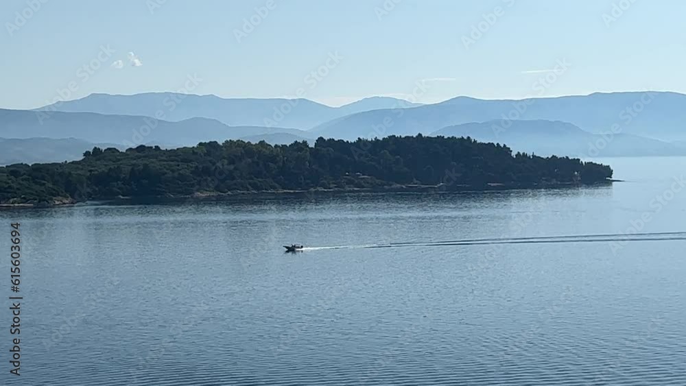 View of the beautiful Corfu, Greece island View of the beautiful Corfu, Greece island