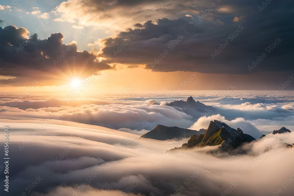 Nimbus Dreams: Enchanting Cloudscapes by AI