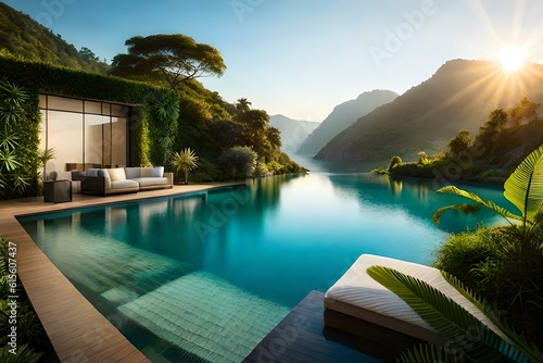 Serenity Splash: Trending AI-Created Landscapes and Pool Designs © Ghulam