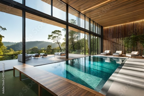 Swim & Inspire: AI-Generated Interior Designs Transforming Spaces with Serene Swimming Pools © Ghulam