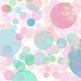 colorful bubbles in the white background 