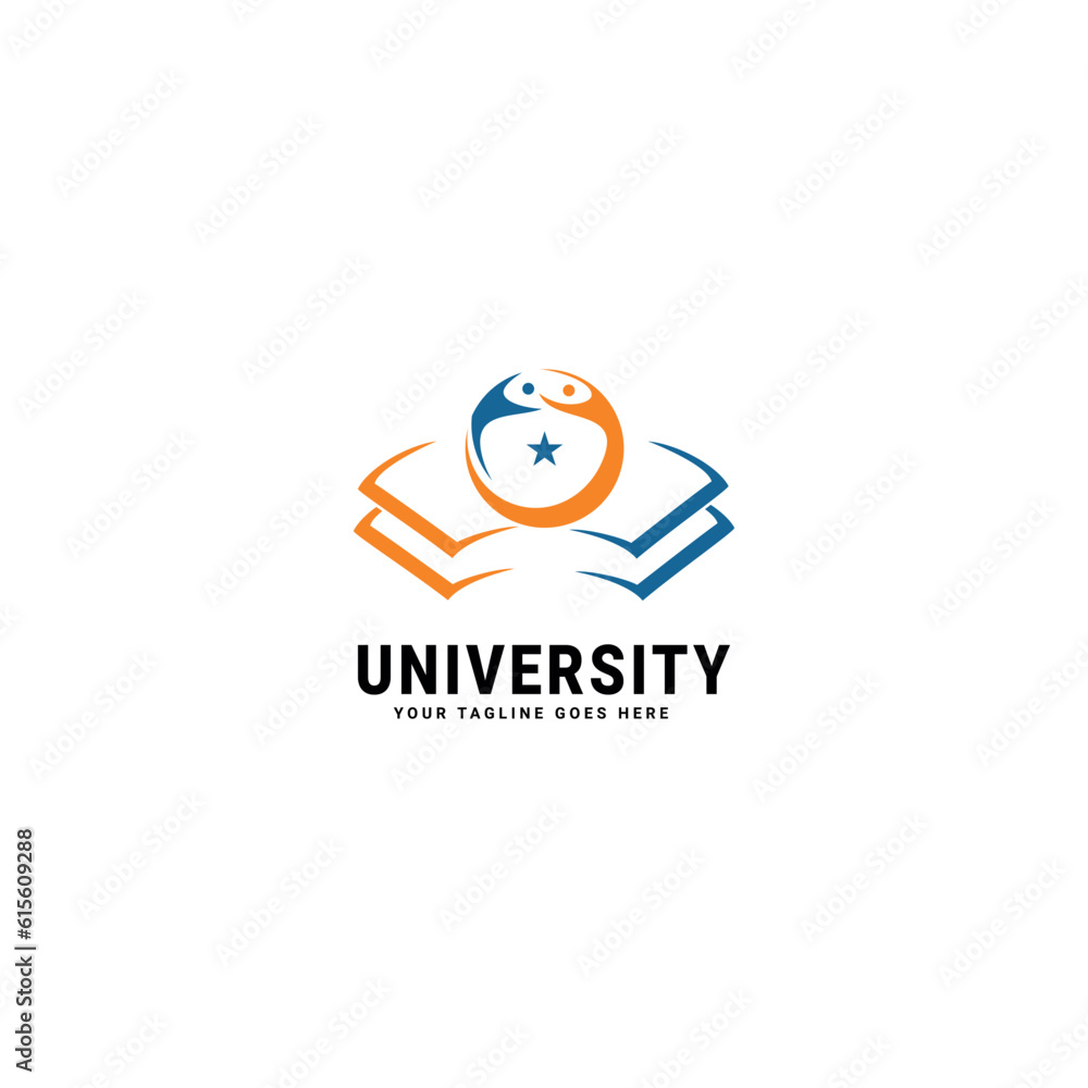 University Logo template vector template. University Logo template vector template.