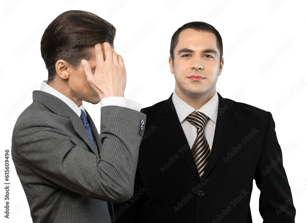 Young business men in suit isolated on white background Young business men in suit isolated on white background