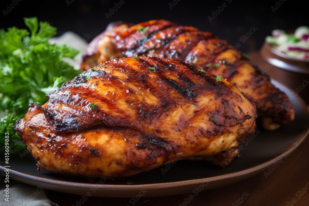 Grilled chicken breast generative AI Grilled chicken breast generative AI