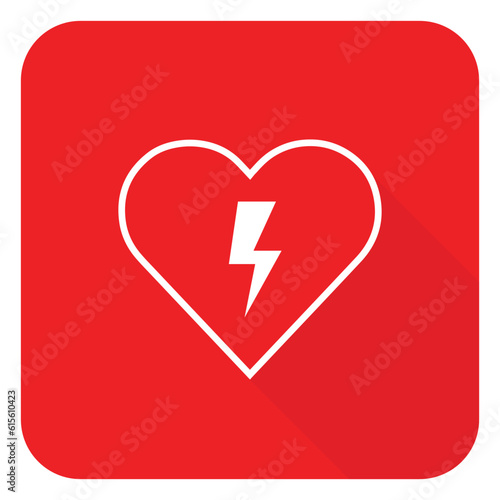 heart cpr medical icon vector design