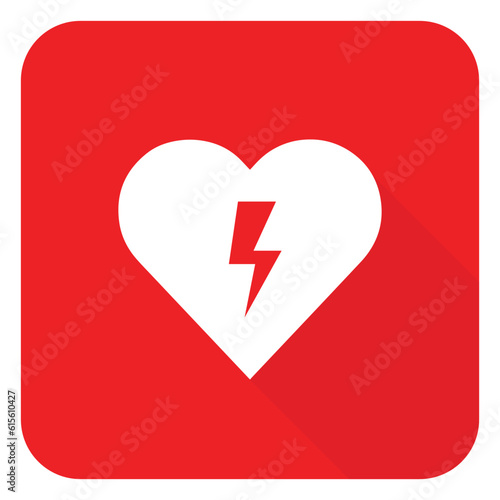heart cpr medical icon vector design