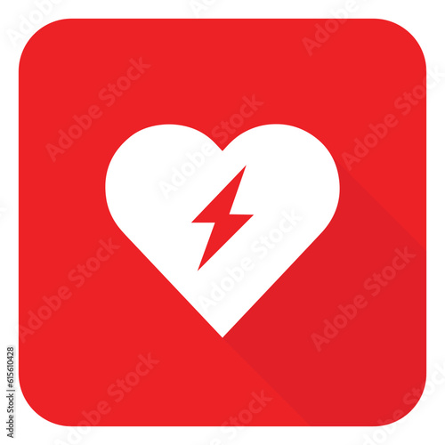heart cpr medical icon vector design