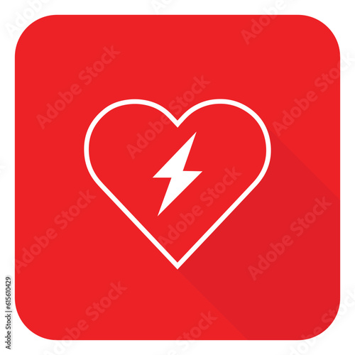 heart cpr medical icon vector design
