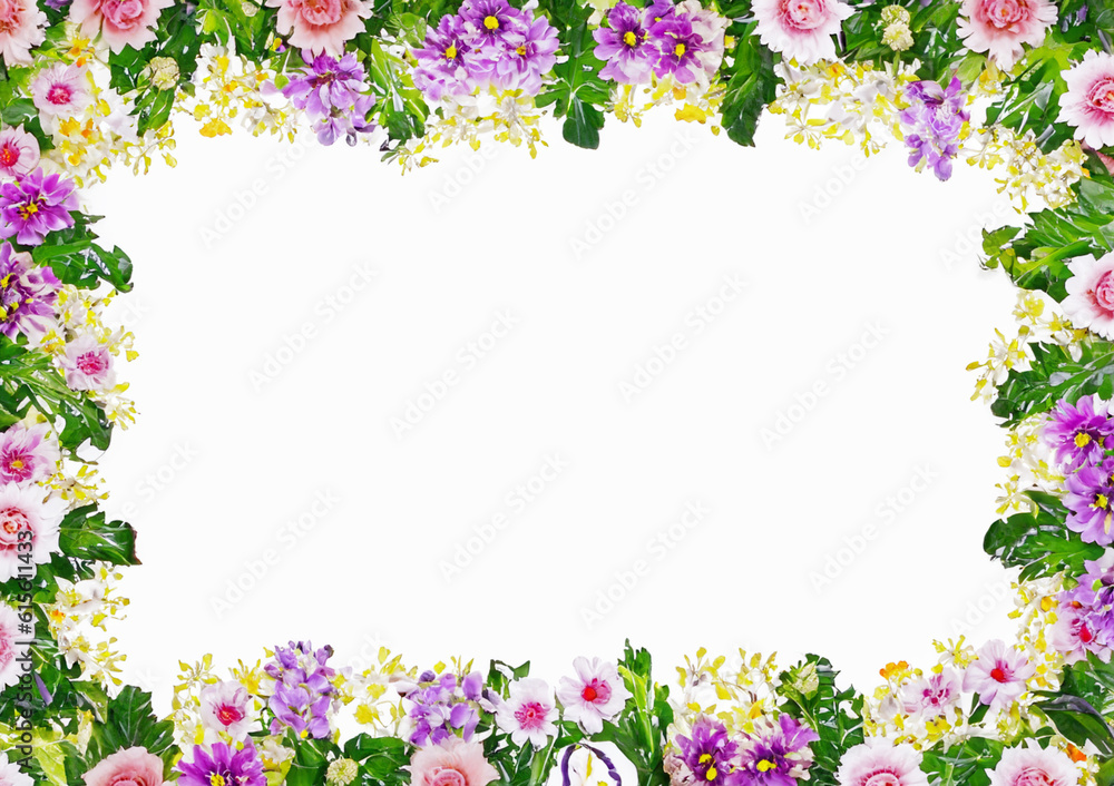 abstract flower frame with space for text, template for greeting, letter or invitation with copy space created with generative ai technology abstract flower frame with space for text, template for greeting, letter or invitation with copy space created with generative ai technology