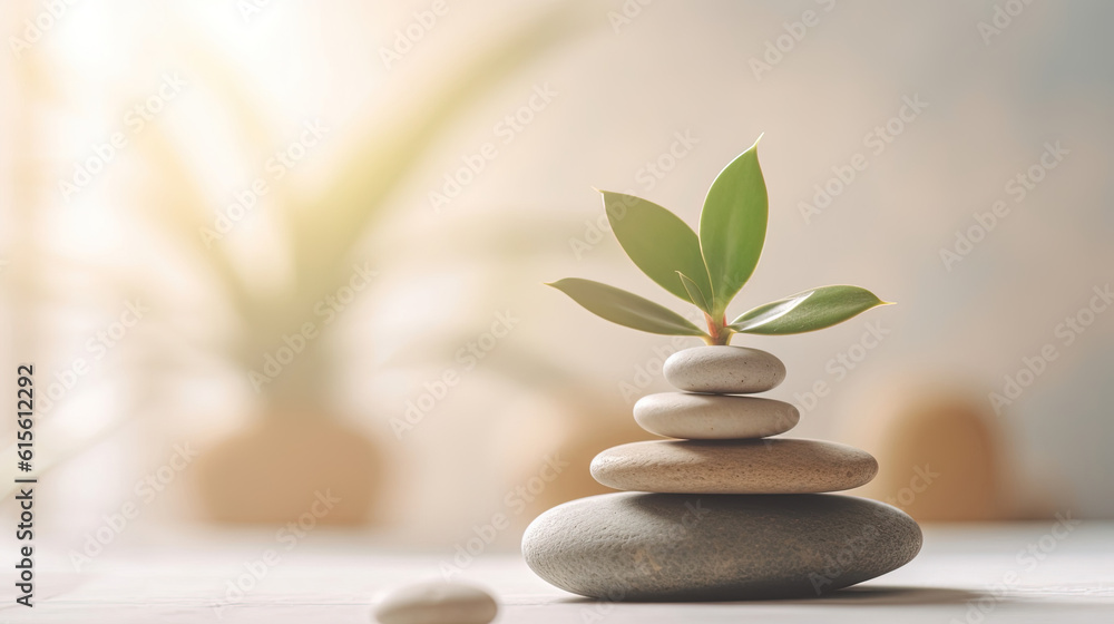 Obraz premium Minimalist stone design. Natural colors