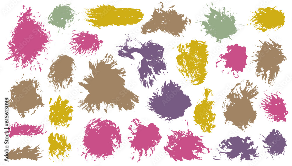 Oil sketch brushstroke vector batch. Isolated smudge blotch whimsical shapes. Blotter blot web banner background bundle. Brushstroke ink spots design. Oil sketch brushstroke vector batch. Isolated smudge blotch whimsical shapes. Blotter blot web banner background bundle. Brushstroke ink spots design.